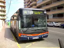 Noge Cittour (Wagen 218) der Firma Costa Azul im spanischen Torrevieja an der Endhaltestelle La Mata am 20.04.2013.