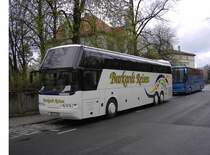 Neoplan von Burkhardt-Reisen Berlin/Sch�nhausen am 18.04.2008 in Guben
