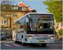 (SH 1030)  Setra S 415 UL des Busunternehmens  Rapide des Ardennes  aufgenommen nahe dem Bahnhof von Ettelbr�ck am 25.04.2013.
