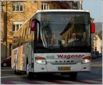 (WV 2030) Setra S 419 UL der Firma Wagener aus Mertzig, aufgenommen am 25.4.2013 in Ettelbr�ck.