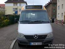 17.04.2008, Wagen 20 (Mercedes-Benz Sprinter KOM), als Linie 68, an Wendestelle  Weinbergstra�e / Benediktusstra�e  