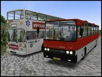 MAN SD 200 und Ikarus 260 in OMSI in Grundorf am 12.05.2013