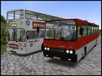 MAN SD 200 und Ikarus 260 in OMSI in Grundorf am 12.05.2013