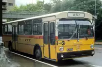 F�rstentum Liechtenstein PTT: Postbus (Mercedes Benz) am Postamt in Vaduz am 27. Juni 1980.