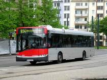 Solaris Urbino auf der Linie 834 nach D�sseldorf-Oberkassel Belsenplatz am Hauptbahnhof D�sseldorf.(12.5.2013) 