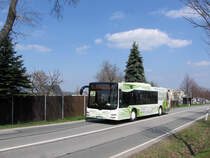 Der MAN N�320 f�hrt aus Betriebshof nach Busbahnhof in Annaberg, Dresdnerstrasse.