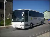 Mercedes Travego von Eid-Pol aus Polen in Sassnitz am 15.08.2012