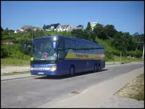 Setra 416 GT-HD von Polster & Pohl aus Deutschland im Stadthafen Sassnitz am 15.08.2012
