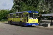 Dieser moderne Stadtbus fuhr am 4.5.2013 in der serbischen Stadt Nis
im Stadtverkehr. Er trug die Bezeichnung Ikarbus. 