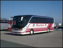 Setra 415 HD Ruser aus Deutschland im Stadthafen Sassnitz am 15.08.2013