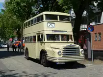 Do54 vom Waggonbau Bautzen, Kennzeichen B-DO 541H, fuhr bis 1970 im Plandienst in Ostberlin. Anl�sslich des Festes  100 Jahre Woltersdorfer Stra�enbahn  war dieser Bus in Woltersdorf zu sehen. 19.5.2013
http://www.bahnbilder.de/album/100-jahre-woltersdorfer-strassenbahn-162.html