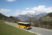 Auf dem Weg nach Valens ergibt sich dieses Panorama mit Blick auf Pf�fers. (13.4.2008)