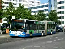 Mercedes-Benz O 530 I (Citaro) auf Dienstfahrt am Hauptbahnhof Nord Rostock.(3.6.2013) 