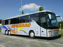 Setra S 416 GT-HD  Eisemann , Autobahnraststtte an A6 bei Nrnberg, 07.06.2013