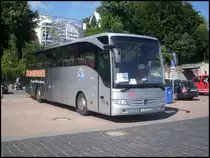 Mercedes Tourismo von Domberger aus Deutschland im Stadthafen Sassnitz am 27.08.2012