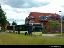 Wagen 589 der VBBr am Spechtbogen in Brandenburg .