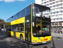 MAN Lions City DD - BVG Wagen 3525 auf einer Betriebsfahrt am Bhf.Zoo (21.06.13)