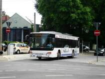 Setra S 400er-Serie NF (Multi Class) auf Betriebsfahrt an der Haltestelle Strausberg Lustgarten.(18.6.2013) 