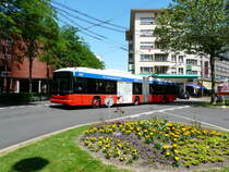 VB - Hess Swisstrolley BGT-N2C Nr.56 unterwegs in Biel am 22.06.2013