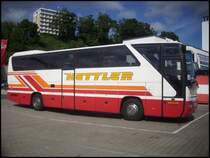 Mercedes Tourismo von Hettler aus Deutschland im Stadthafen Sassnitz am 06.09.2012