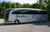 Mercedes Travego  Reisebus, in Meersburg am Bodensee beobachtet am 21.06.2013.