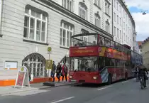 MAN SD 200 als Sightseeing-Linie in M�nchen am Marienplatz am 18.5.2013.