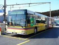 STI - MAN Gelenkbus Nr.107  BE 577107 bei den Provisorisch Bushaltestellen neben dem Bahnhof Thun am 20.09.2007
