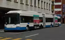 ligh Tram Trolleybuss Typ 02567 der Firma Hess. L�nge 24,7m, Breite 2,55m, Sitzpl�tze 68, Fahrg�ste ca. 200. Gesehen am 18.06.2013 in Luzern.

