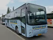 (SK 6852) Irisbus Ares des Busunternehmens Schneider, wartet am 05.07.2013 in Ettelbr�ck am Bahnhof auf seinen n�chsten Einsatz.