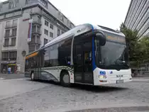Ein MAN Lions City Hybridbus der LVB auf Linie 89 nahe Reichsstra�e am 2.7.13