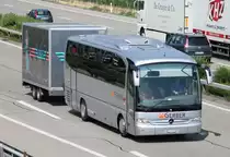 Mercedes benz Tourino, Gerber Reisen avec remorque Gast Reisen, Oensingen 20.07.2013