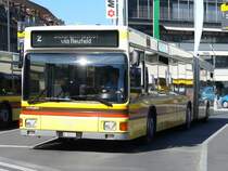 STI - MAN Gelenkbus Nr.70 BE 458570 bei den Bushaltestellen vor dem Bahnhof Thun am 20.09.2007