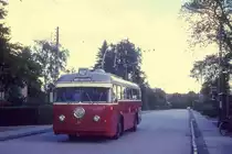NESA Buslinie 27A (Obus 31) Christianeh�j in S�borg am 6. September 1970.