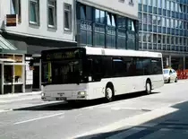 MAN Niederflurbus 2. Generation Betriebsfahrt an der Haltestelle Wuppertal-Elberfeld Wall/Museum.(22.7.2013) 