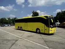 Mercedes Benz Tourismo steht an einem Rastplatz an der A7 am 19.07.13