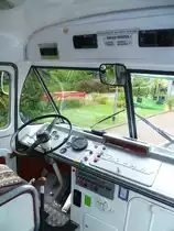 Dieser Ikaruss stand am 04.08.13 beim Promenadenfest in Ziegenr�ck. Hier der Innenraum vom Fahrer.