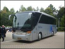 Setra 411 HD von Papuga aus D�nemark vor der Bastei am 01.10.2012