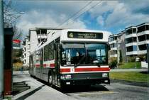 VBSG St. Gallen Nummer 154 NAW/Hess Trolleybus am 29. M�rz 2008 St. Gallen, Wolfganghof