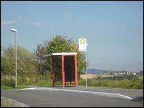 Bushaltestelle Rathmannsdorf, H�he der OVPS am 03.10.2012