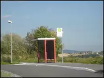 Bushaltestelle Rathmannsdorf, H�he der OVPS am 03.10.2012