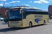 Dieser Bus f�hrt - wie man in der Anzeige lesen kann - zum Bahnhof, und ist auch dort angekommen.
Riihim�ki, Finnland, 3.5.13