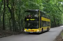 B-V 3396 auf der Linie 218 in Berlin Grunewald. Aufgenommen am 11.08.2013