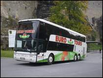 Van Hool TD925 von Euro Tours aus Deutschland bei der Festung K�nigsstein am 05.10.2012