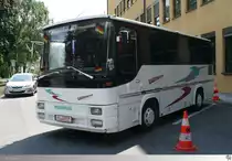 Zum Wohnmobil umgebauter Magirus R81 Turbo der Firma  Rademacher - Pr�zisionsschleifen . Aufgenommen am 13. Juli 2013 in Coburg.