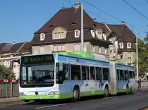 Mercedes Citaro mit der Betriebsnummer 728 auf der Linie 50 auf dem Weg zum Bahnhof SBB. Die Aufnahme stammt vom 16.08.2013.