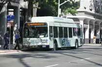 e-tran, Elk Grove (California). New Flyer C40LFR in Sacramento, 10th Street/Capitol Park. (30.7.2013)