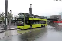 LIEmobil/Postauto (Matt) Nr. 81 (MAN A39 Lion's City DD) am 9.8.2013 beim Bhf. Sargans