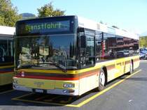 STI - MAN Bus Nr.93 BE 572093 bei den Provisorisch Bushaltestellen neben dem Bahnhof Thun am 20.09.2007