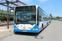 Rostock RSAG Mercedes-Benz Citaro-Gelenkbus 226 Dierkower Kreuz am 16. Juli 2013.