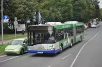 P-AV 544 auf der Linie X1 zum Potsdamer Hauptbahnhof. Aufgenommen am 19.08.2013 hinter der Haltestelle Teltow Havelstra�e.